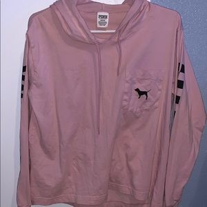 long sleeve w/ hood.